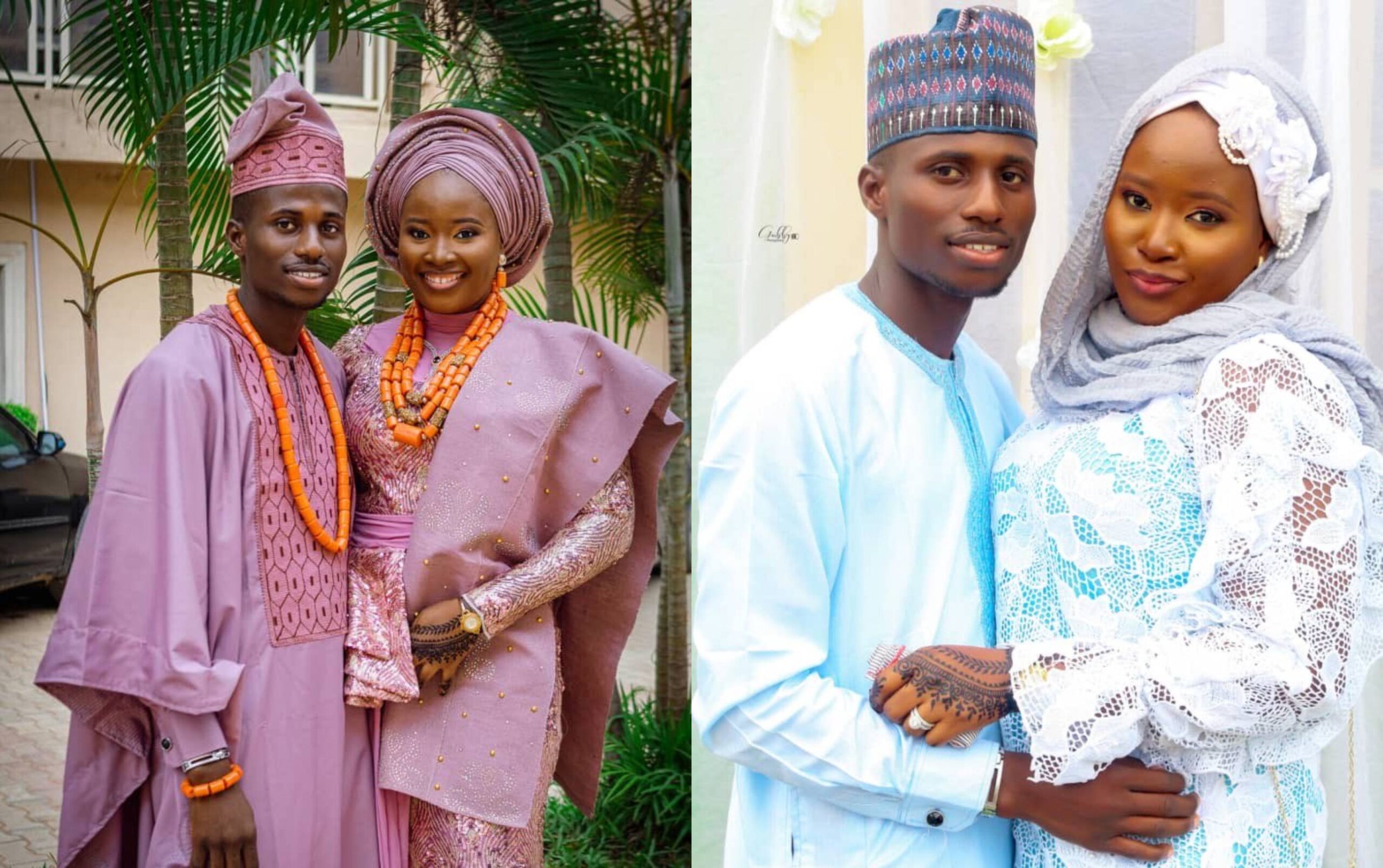 We dated for 10yrs- Lady celebrates as she weds her longtime boyfriend (Photos)