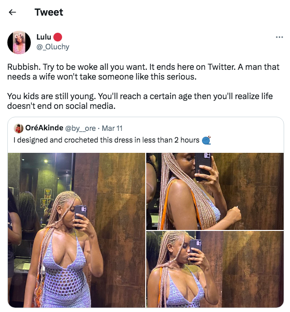 If you dress modest, your man will still cheat with woman that dress immodest- Angel tells women
