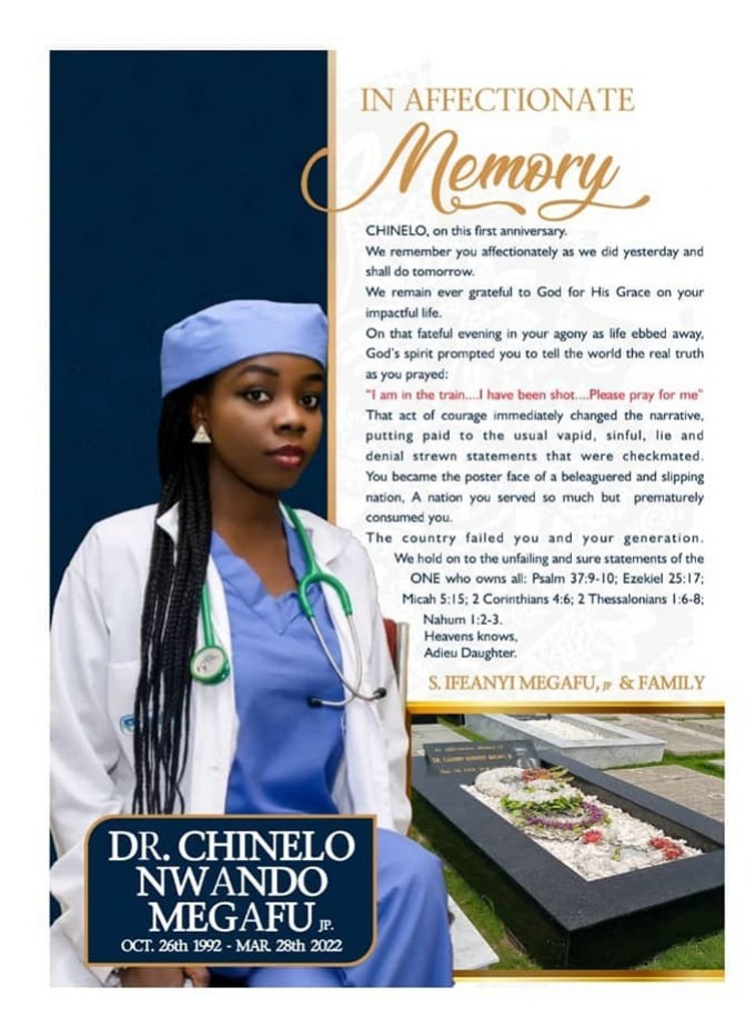 A nation you served so much prematurely consumed you- Family of doctor shot in Abuja-kaduna train attack Pays Tribute to her