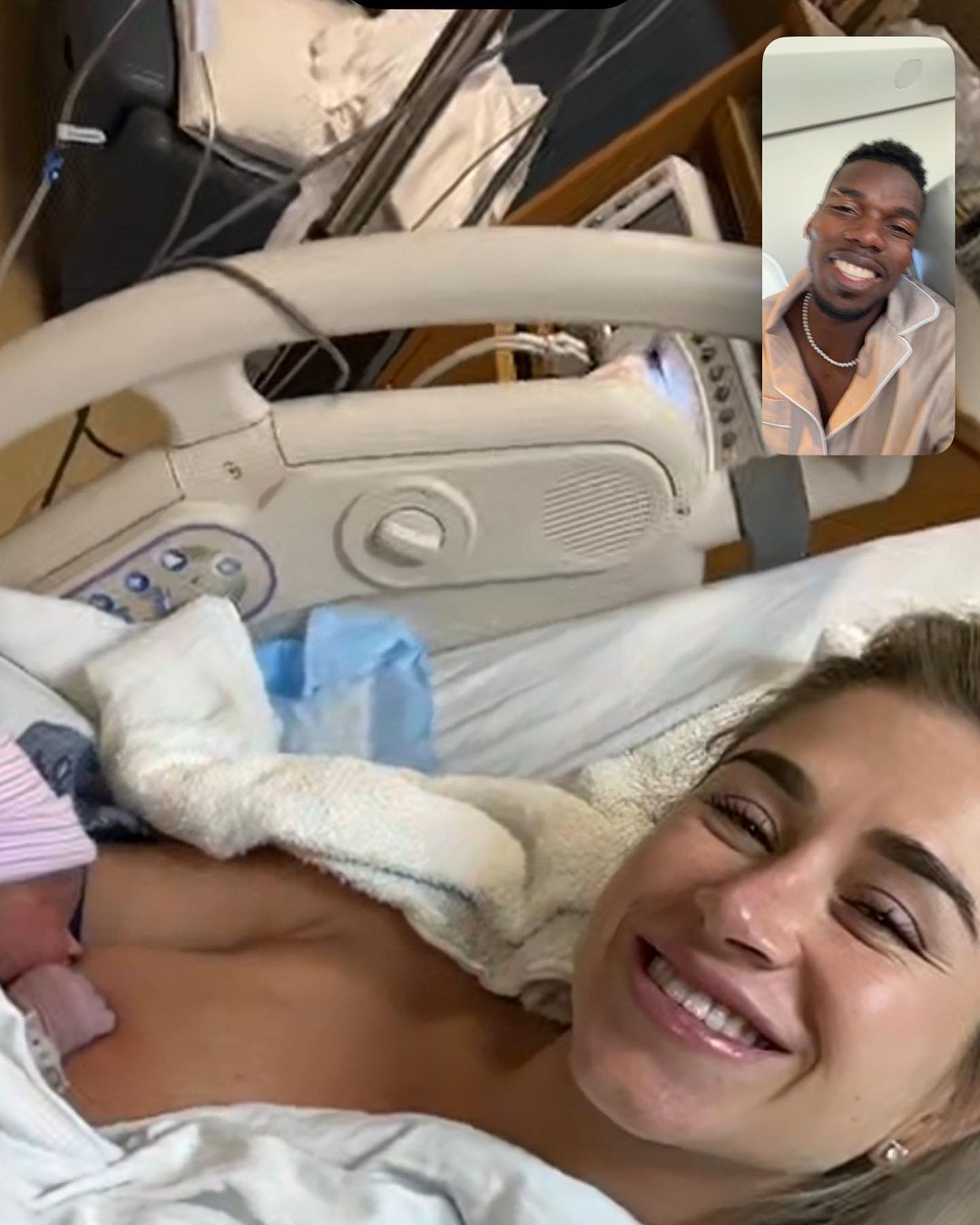 Paul Pogba welcomes his 3rd child (Photos)