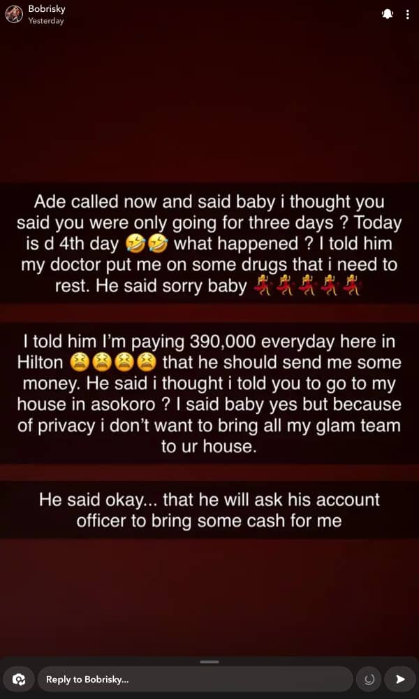 Bobrisky hails his Boyfriends as she shows off wads of cash gifted to him (Video)