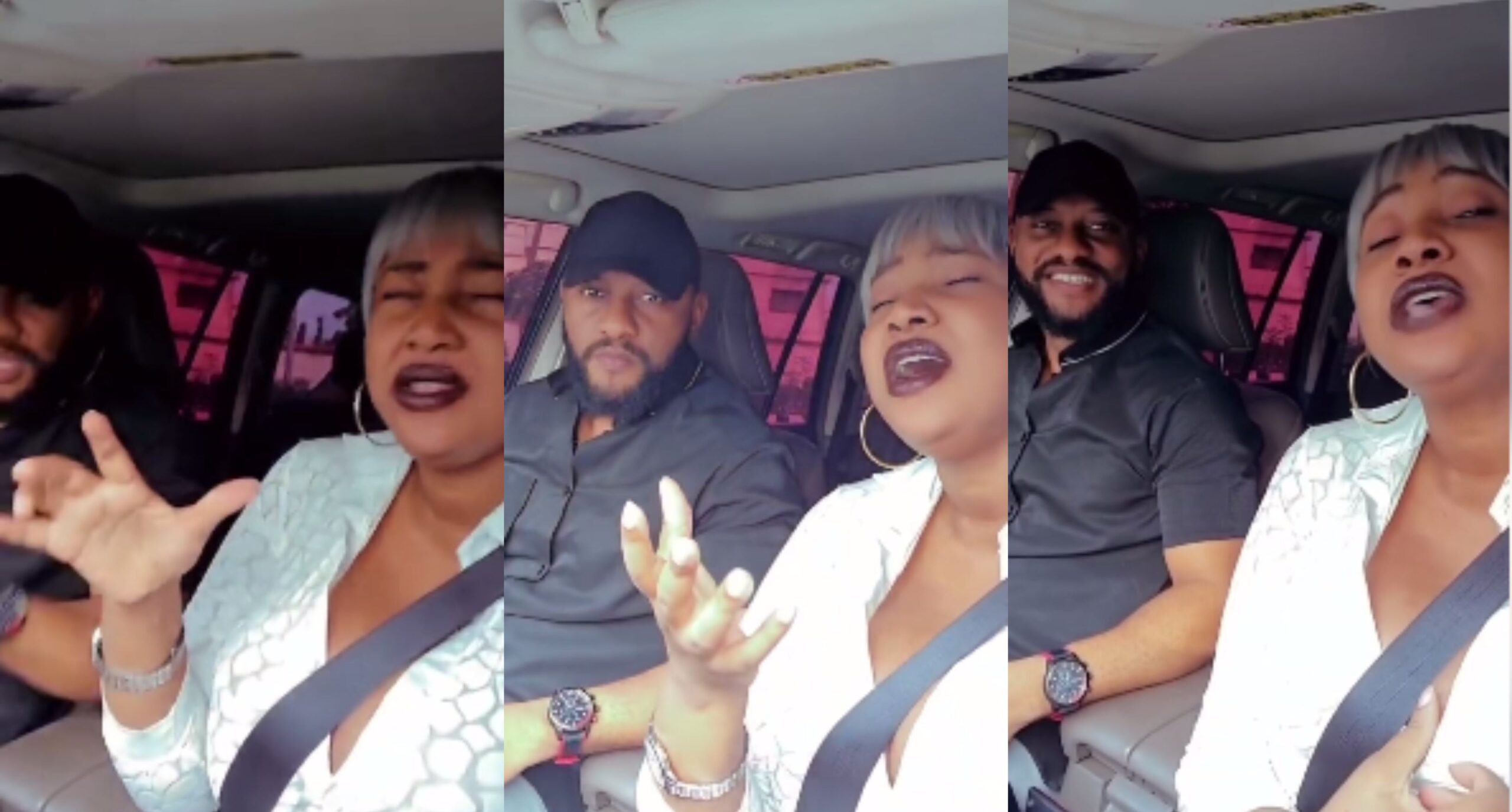 You are doing too much- Nigerians Slams Judy Austin for singing with Yul Edochie (Video)