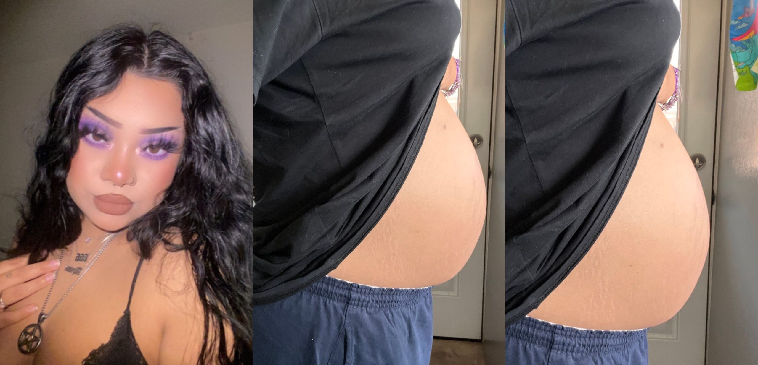 I didn't have symptoms- Lady shows off baby bump revealing that she doesn't know she is Pregnant