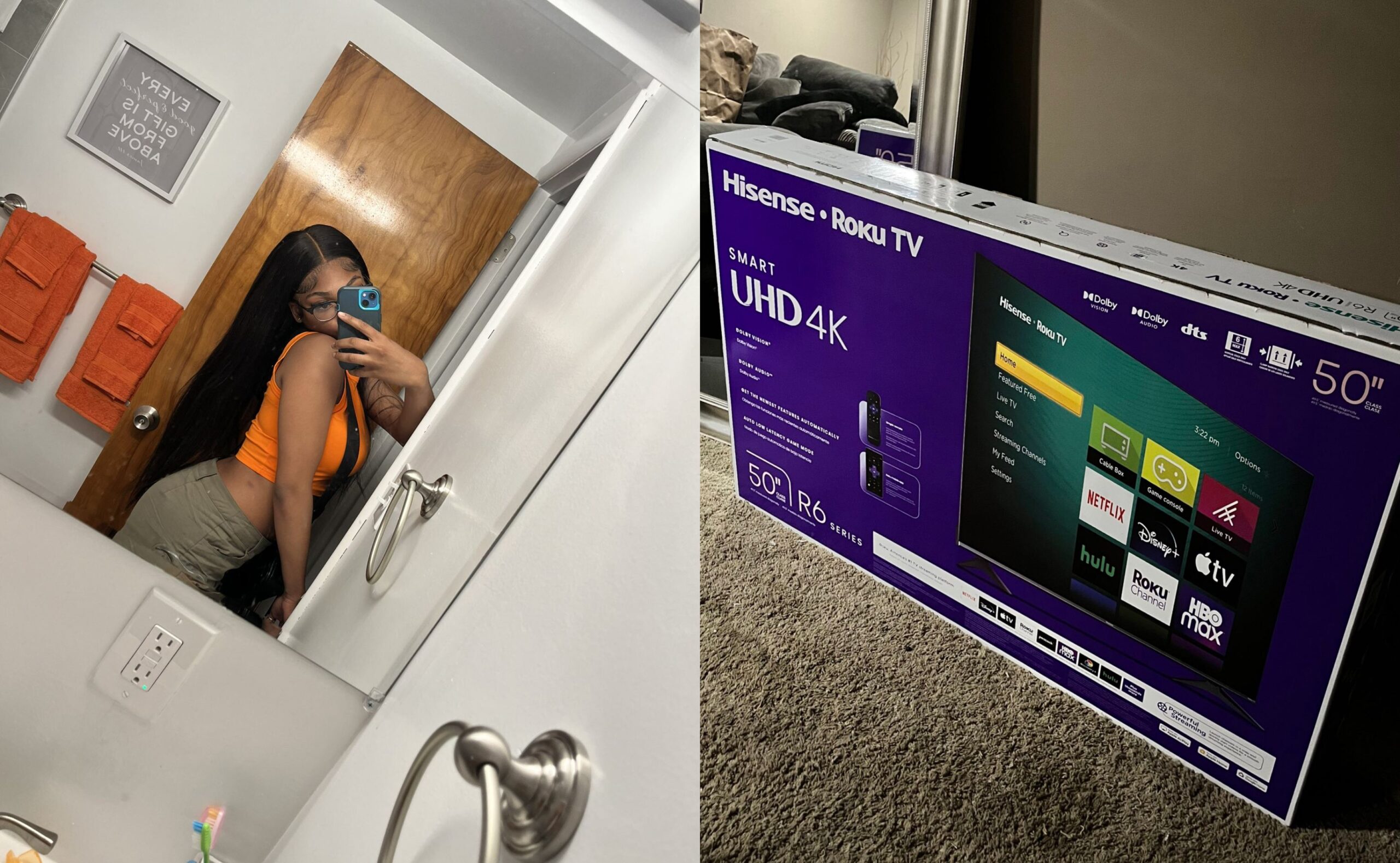 15yr old girl receives Television from Boyfriend as Anniversary gift
