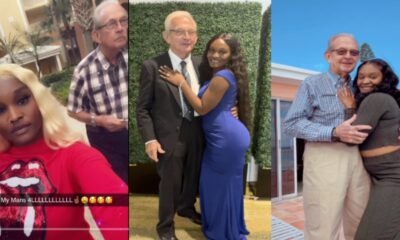 24yr old lady melts hearts as she shows off her Older white Husband (Video)