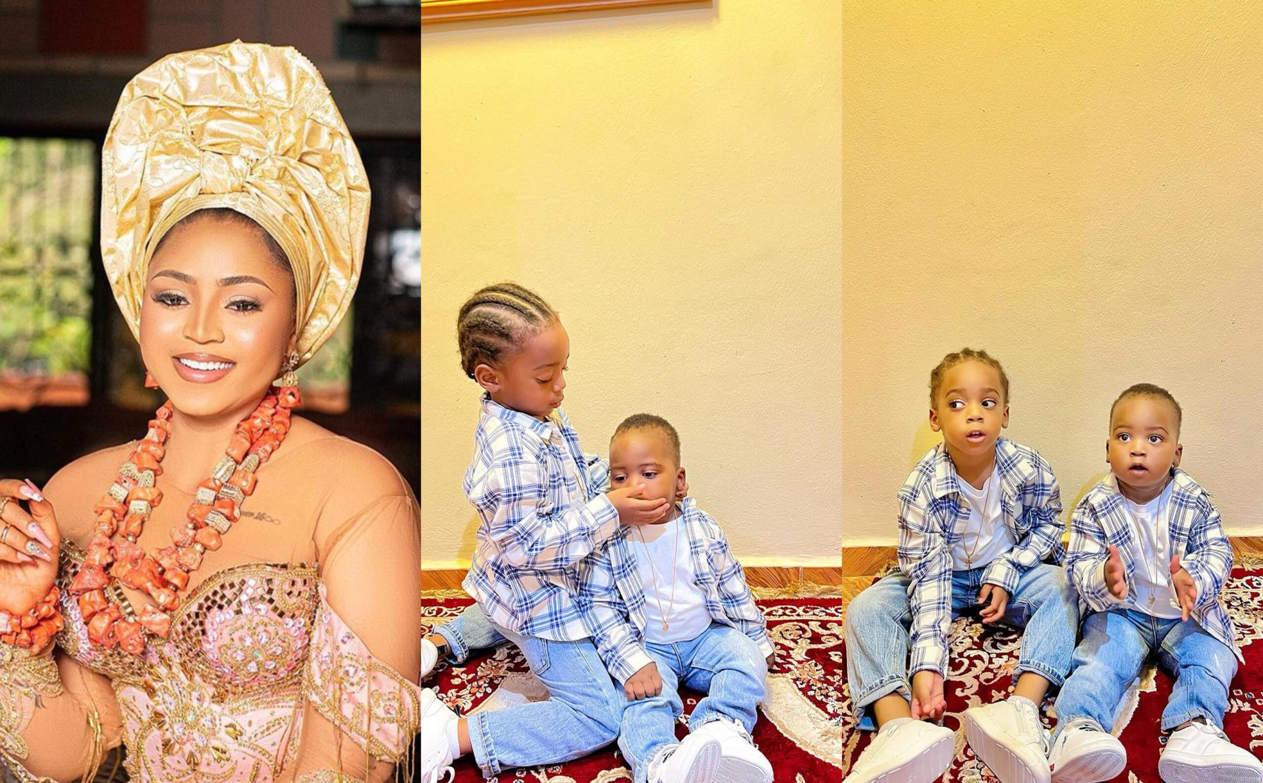I’m really a proud mum of two boys- Regina daniels gushes over her sons
