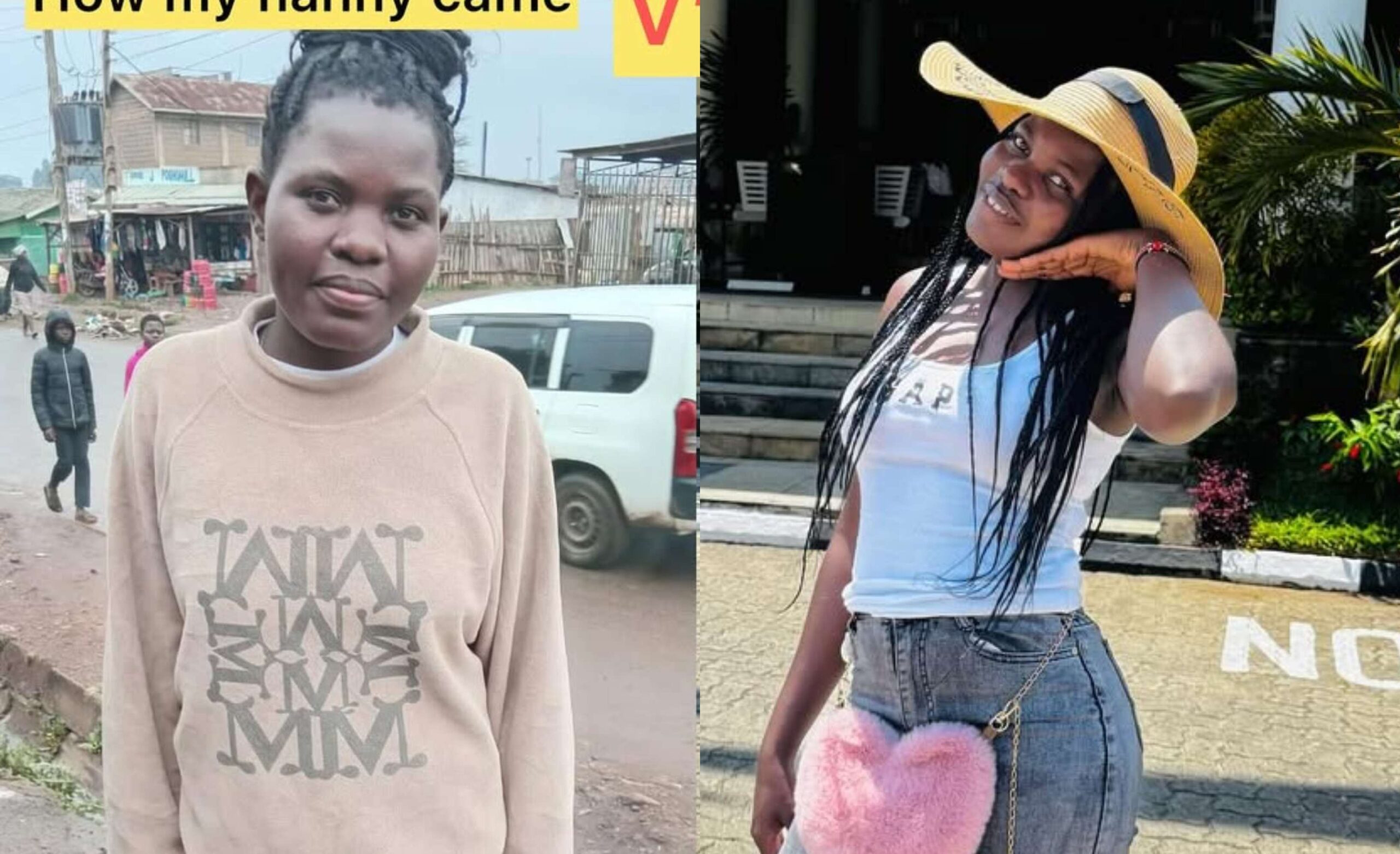 Kenyan Woman Wambo Ashley Shares Before-and-After Transformation of Her Nanny