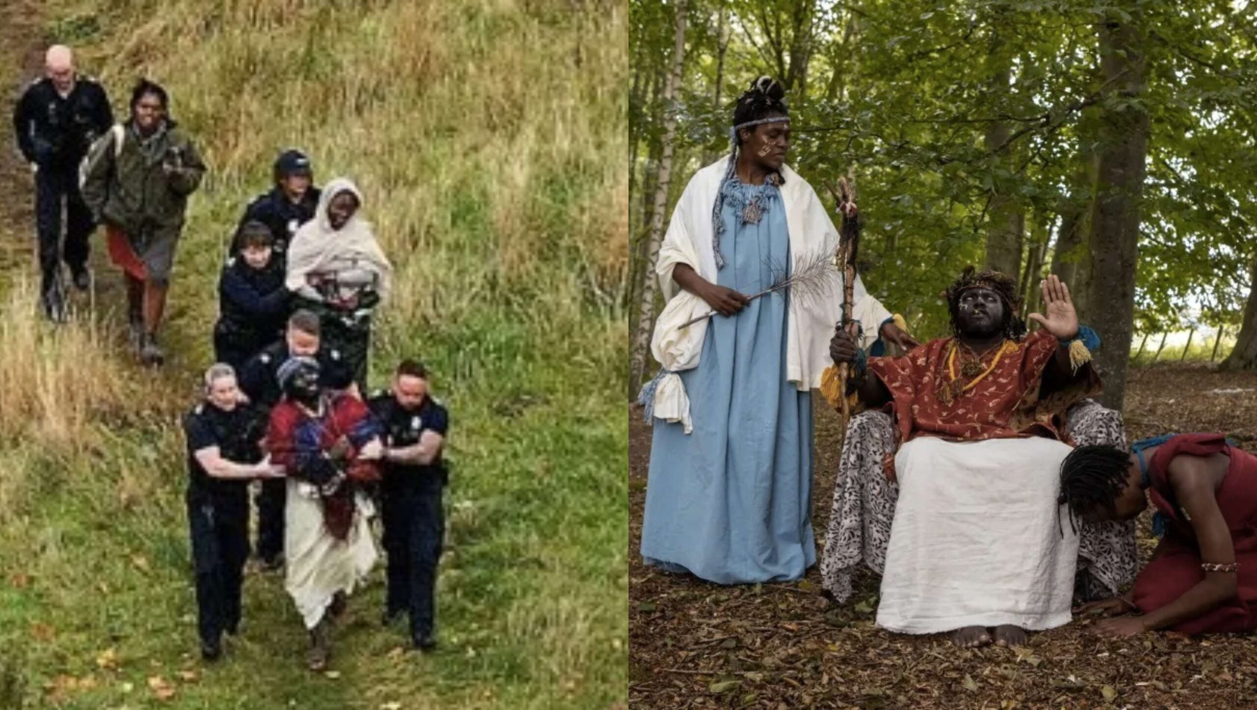 African “Kingdom of Kubala” Evicted from Scottish Woodland After Immigration Raid