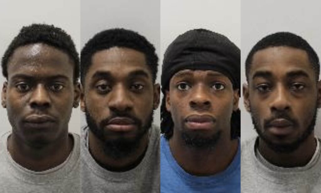 Four Nigerians and Five Others Jailed for 55years in the UK for robbing phone stores