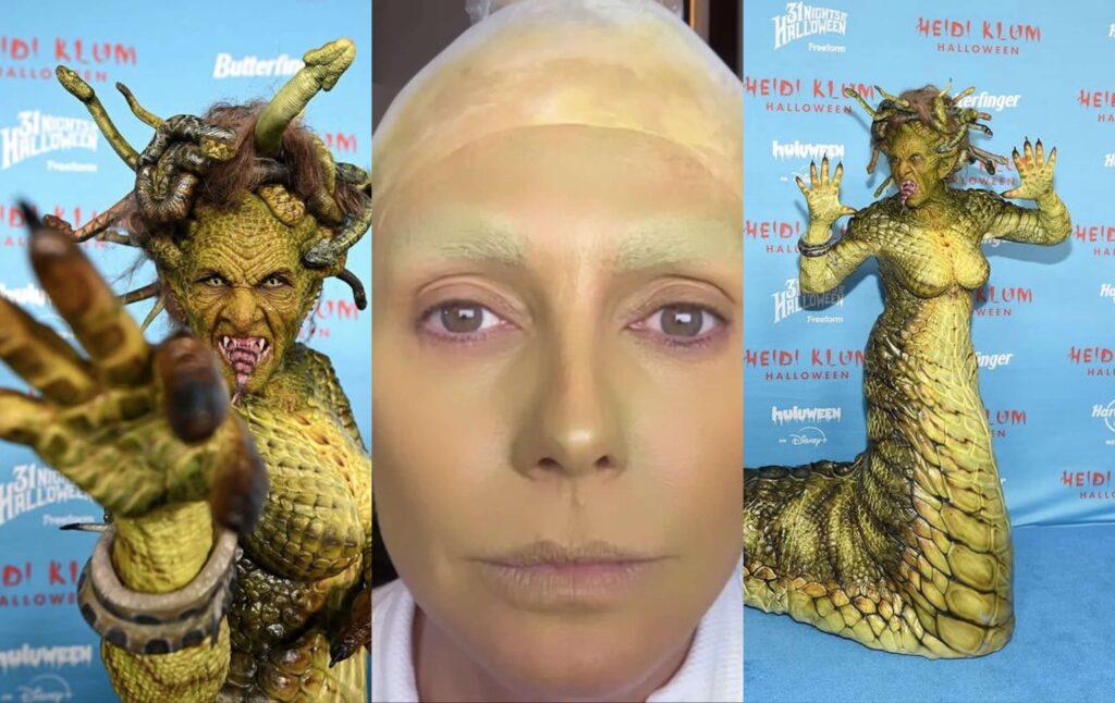 Heidi Klum Reveals It Took 10 Hours and 15 Artists to Create Her Medusa Halloween Look