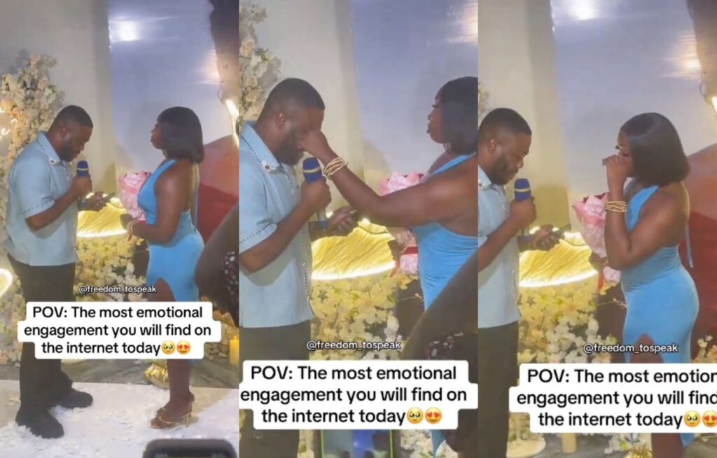 When You Came Into My Life, You Made Me Feel Like a Man — Man Cries as He Proposes to His Girlfriend
