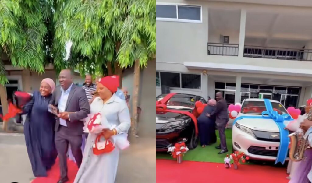 Tanzanian Man Surprises His Two Wives with Matching Toyota Harrier Cars