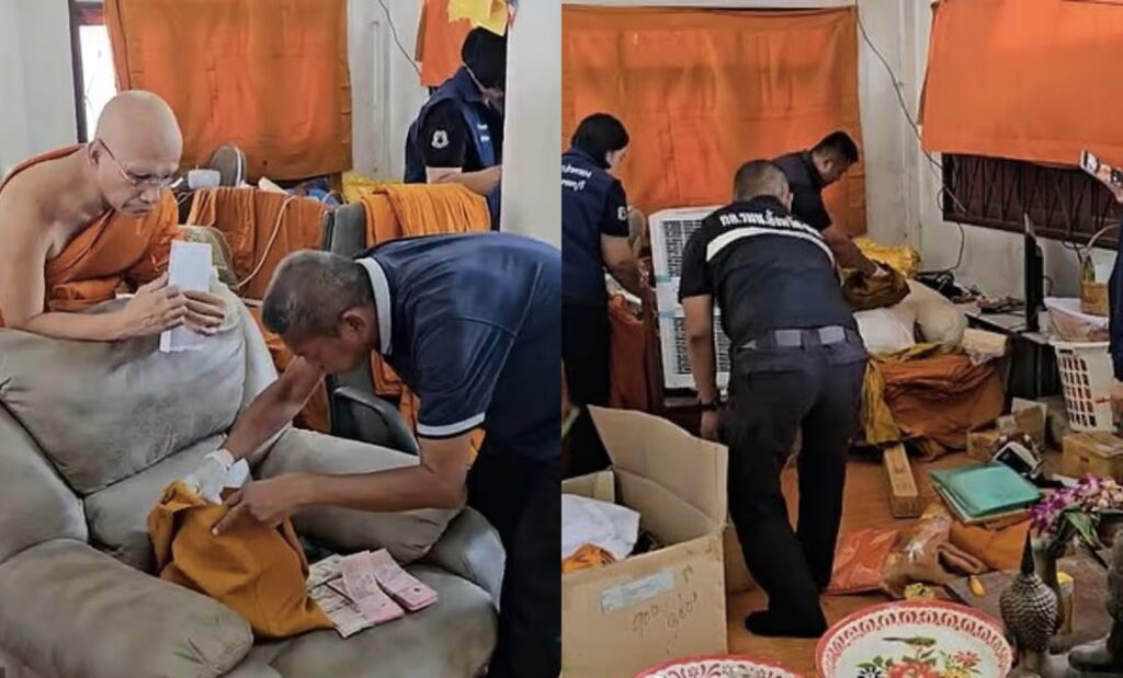 Thai Buddhist Monks Arrested After Police Raid Temple, Find S£x Toys