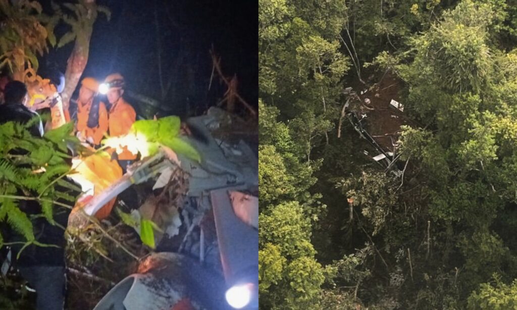 Eight Confirmed D£ad After Helicopter Crash on Borneo Island, Indonesia