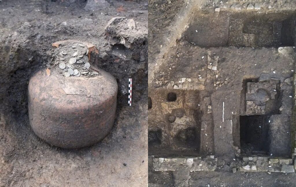 Archaeologists Discover Ancient Ceramic Jars Containing 25,000 Roman Coins in France