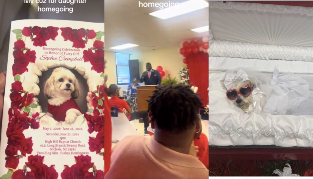 Video Goes Viral as Family Holds Church Burial Service for their 18-Year-Old Dog