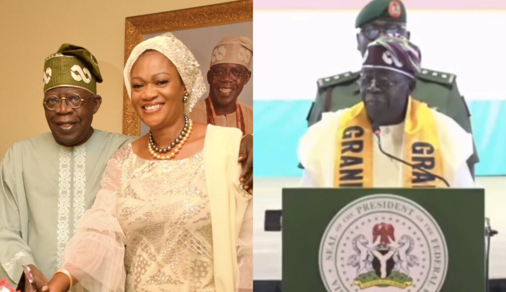 My Dear Wife, Iya Alakara – Tinubu Jokingly Teases His Wife During a Presidential Press Corps Dinner in Abuja