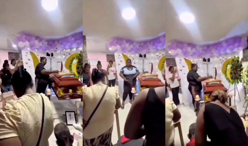 Mourners Play Bingo on Their Dead Relative’s Coffin While Paying Their Last Respects During Funeral